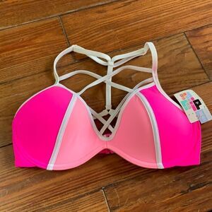 NWT-Victoria’s Secret Pink Strappy Bikini Top